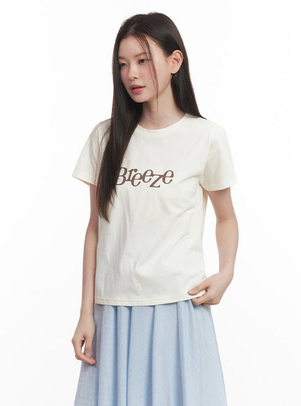 summer-breeze-graphic-t-shirt-iy509 / Light beige
