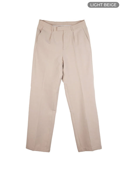 mens-straight-line-fit-pants-io417 / light beige