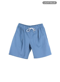 mens-basic-cotton-shorts-ia402 / Light blue