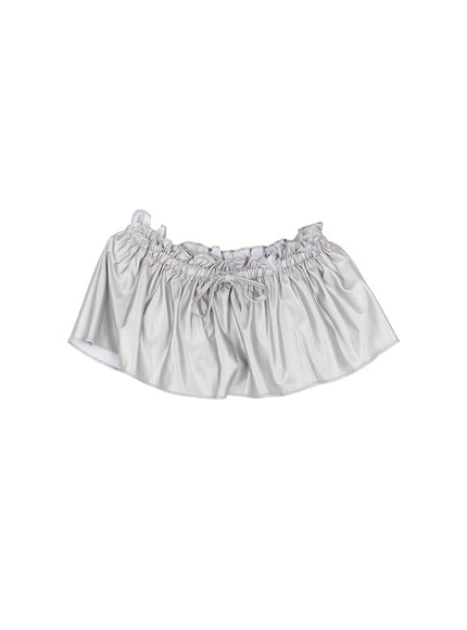 faux-leather-shorts-ia507 / Silver