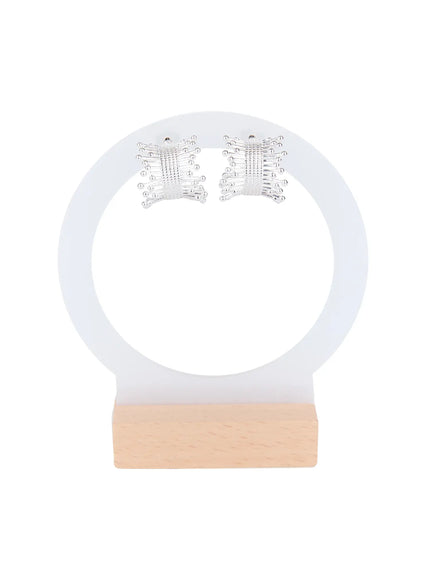 modern-chic-statement-earrings-is515 / Silver