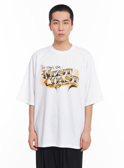 mens-west-coast-graphic-tee-iy506 / White