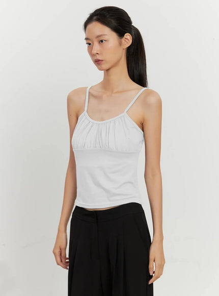 classic-shirred-cami-top-il528 / White