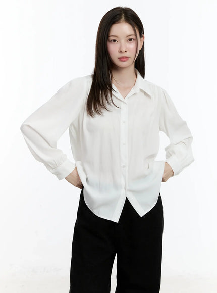 elegant-shirred-chiffon-blouse-id511 / White