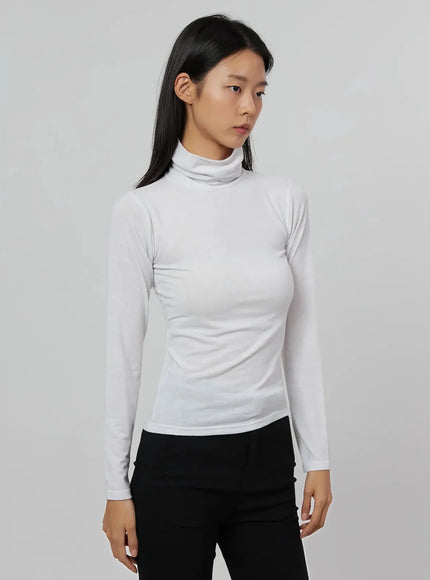 Long Sleeve Slim Turtleneck IJ509
