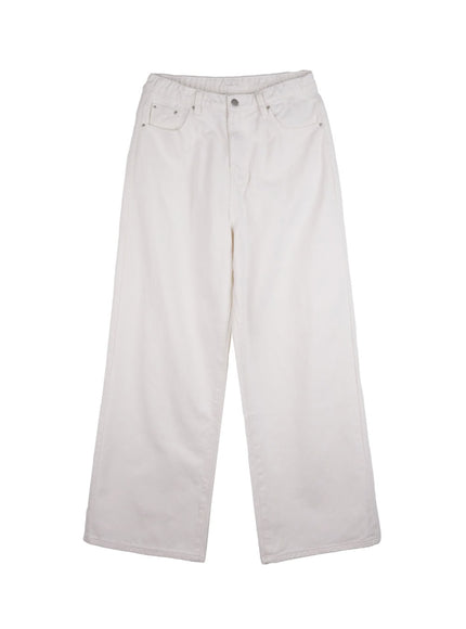 mens-solid-cotton-wide-leg-pants-in426 / White