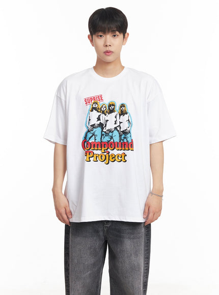 mens-compound-graphic-oversize-t-shirt-ia525 / White