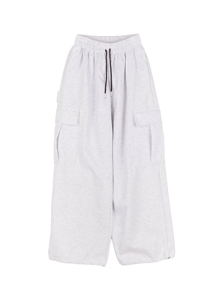 Comfy Cargo Wide-Fit Sweatpants IA504