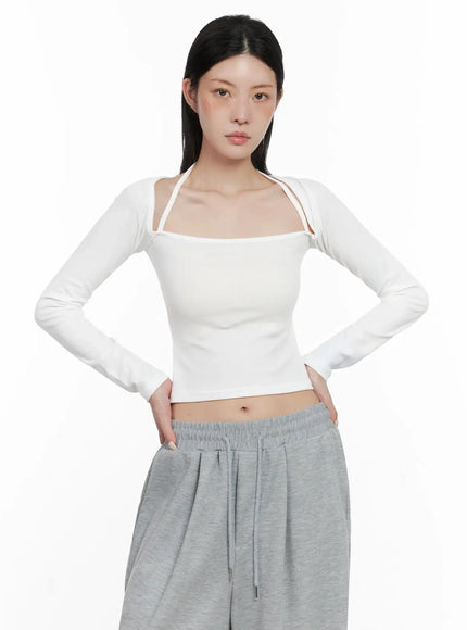 Long Sleeve Bolero Top IS508