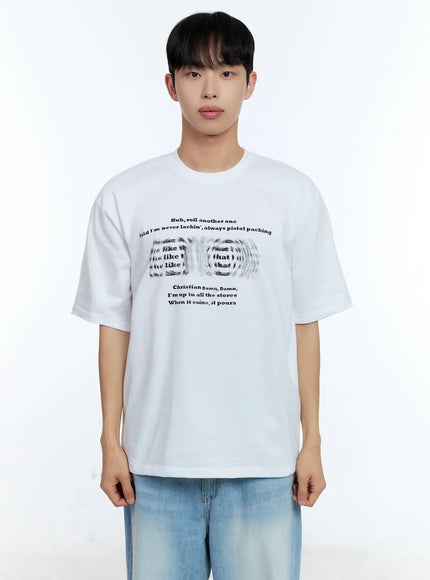 mens-blurred-graphic-tee-il517 / White