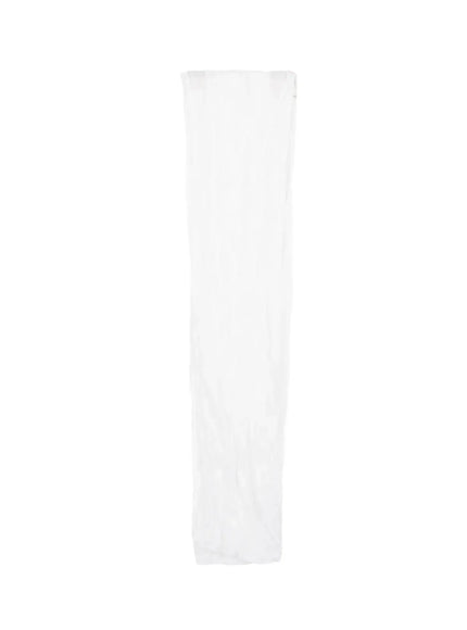 lace-chiffon-scarf-iy526 / White