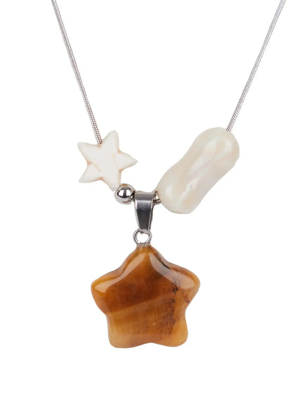 brown-star-pendant-chain-necklace-in510