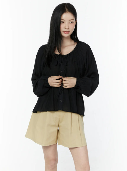 shirred-balloon-sleeve-blouse-iu505