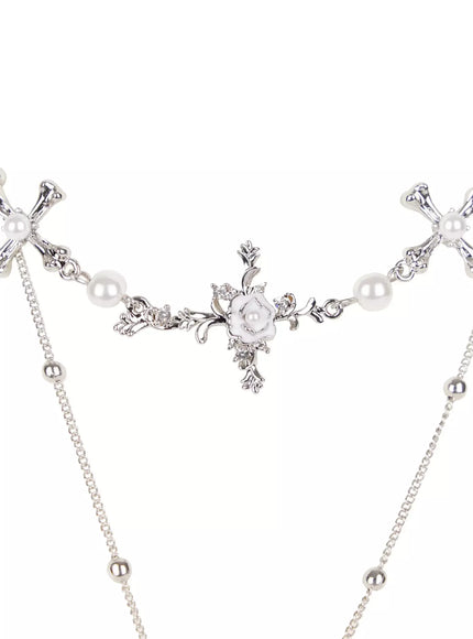 double-chain-cross-necklace-io527