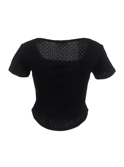 punched-square-neck-short-sleeve-tee-ic503