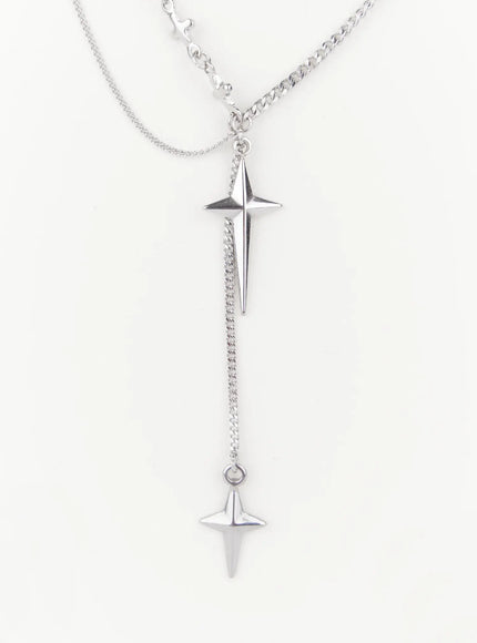 Men's Double Layer Chain Necklace IS502