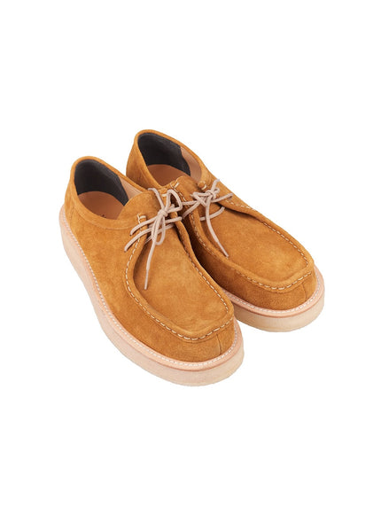 mens-suede-lace-up-loafers-im514 / Beige