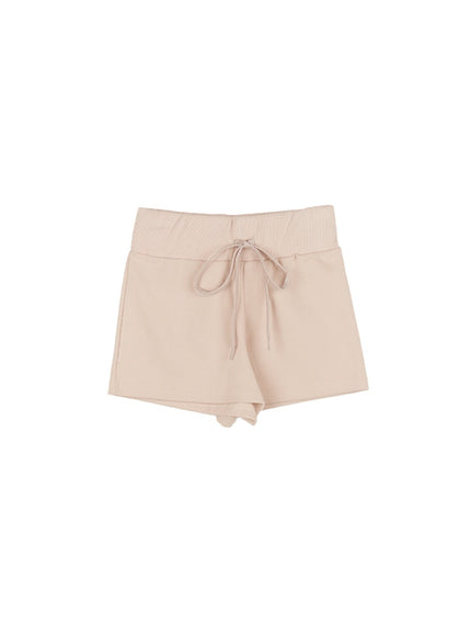 essential-cotton-sweat-shorts-ia517 / Beige