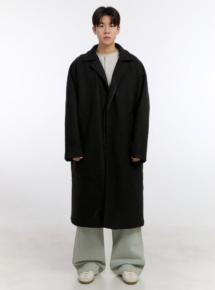 mens-classic-trench-coat-if528 / Black