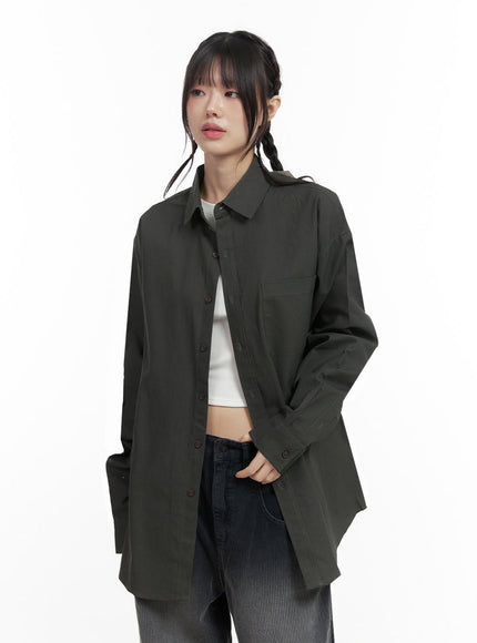 oversize-collared-shirt-id402 / Black