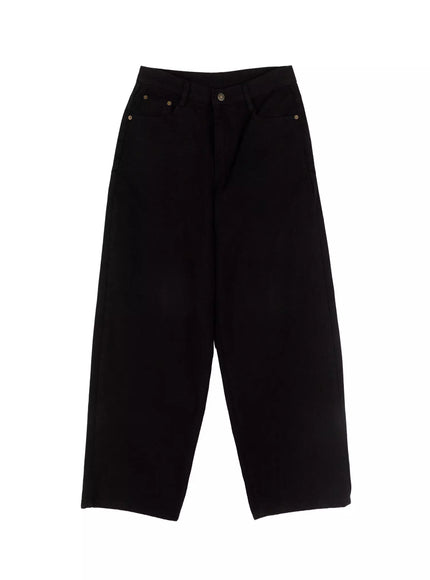 wide-leg-cotton-pants-id504 / Black