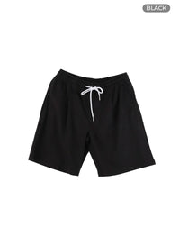 mens-basic-cotton-shorts-ia402 / Black