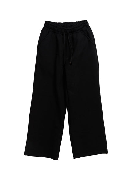 mens-essential-wide-leg-sweatpants-im525 / Black