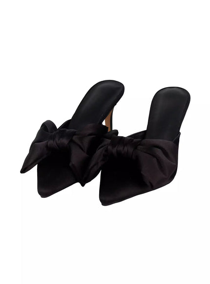 Big Bow Mule Stiletto Pumps IM506