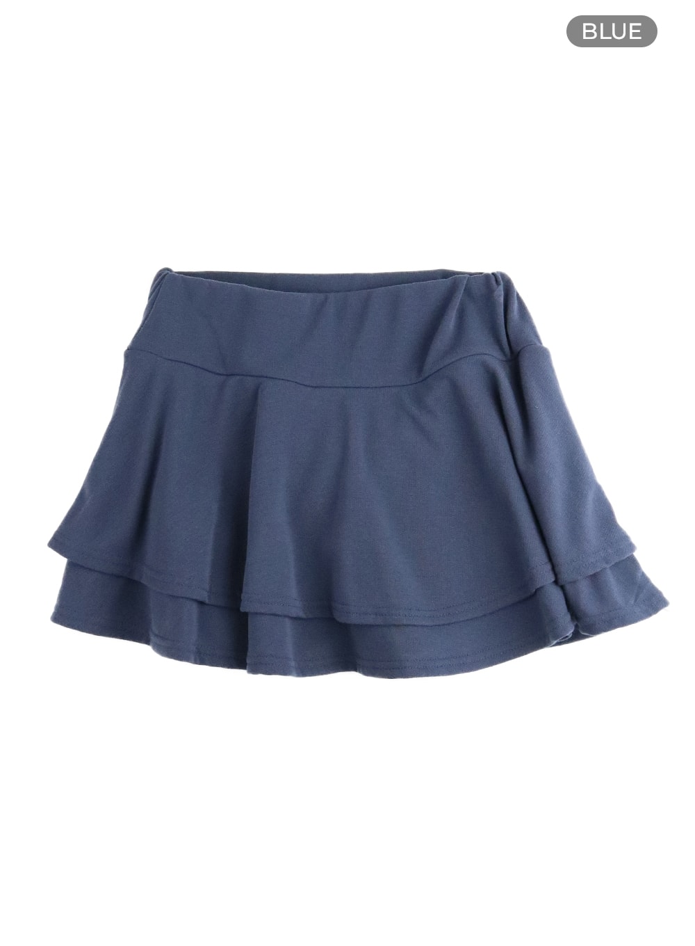 ruffle-tiered-mini-skirt-im414 / Blue