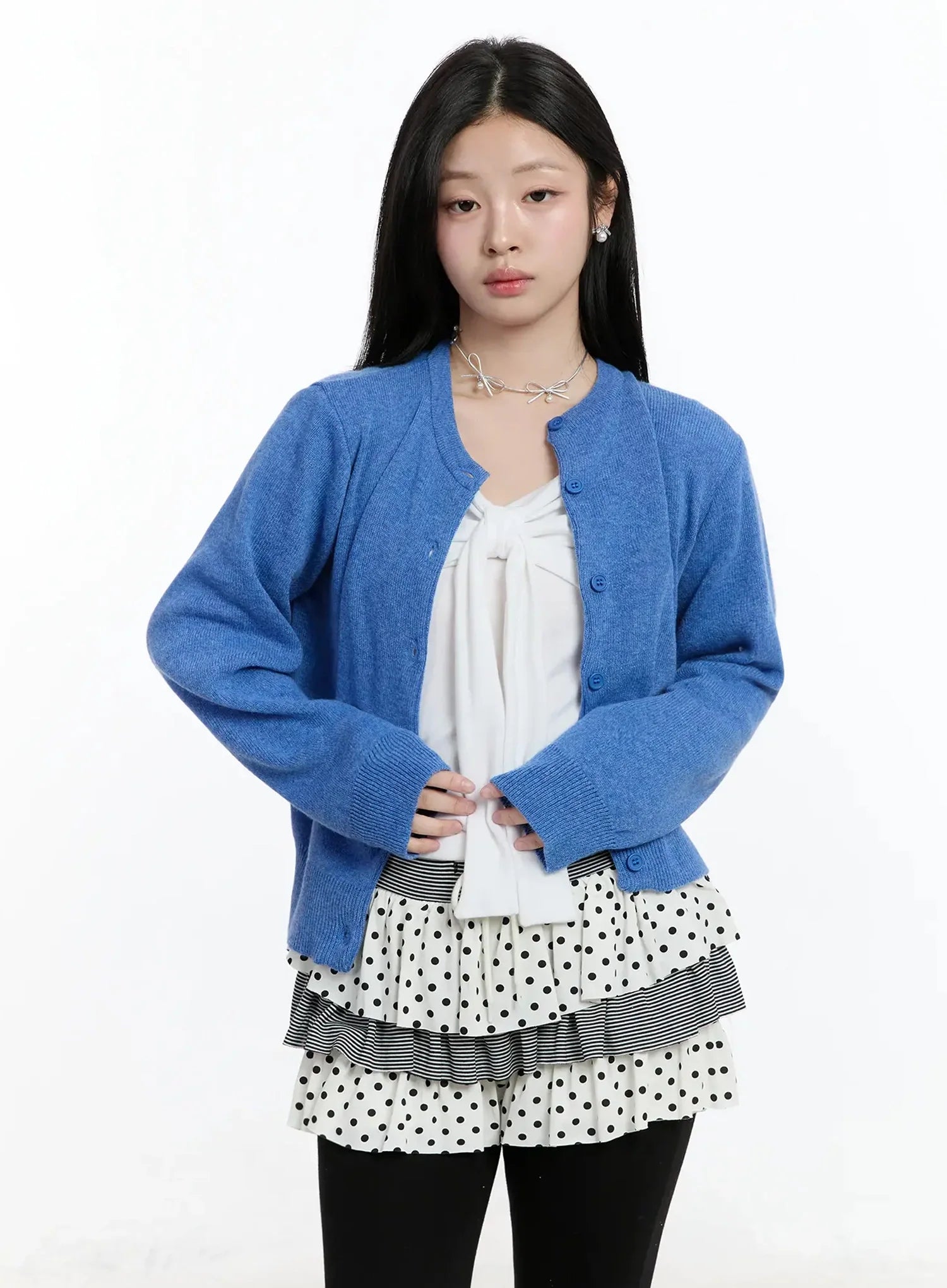 Round Neck Knit Cardigan IM519