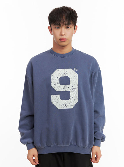 mens-casual-long-sleeve-oversized-tee-id427 / Dark blue