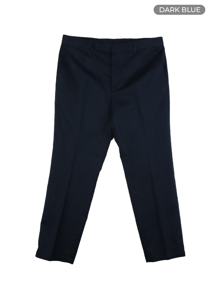 mens-solid-trousers-ia402 / Dark blue