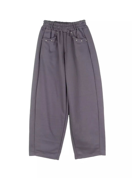 belted-baggy-sweatpants-id525 / Dark gray