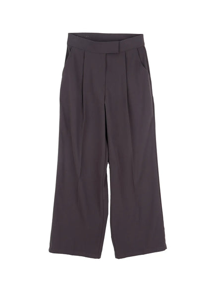 wide-leg-tailored-pants-if520 / Dark gray