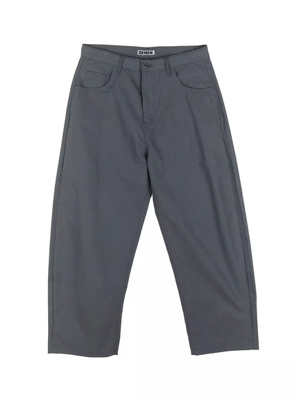 mens-basic-wide-leg-pants-ig520 / Dark gray