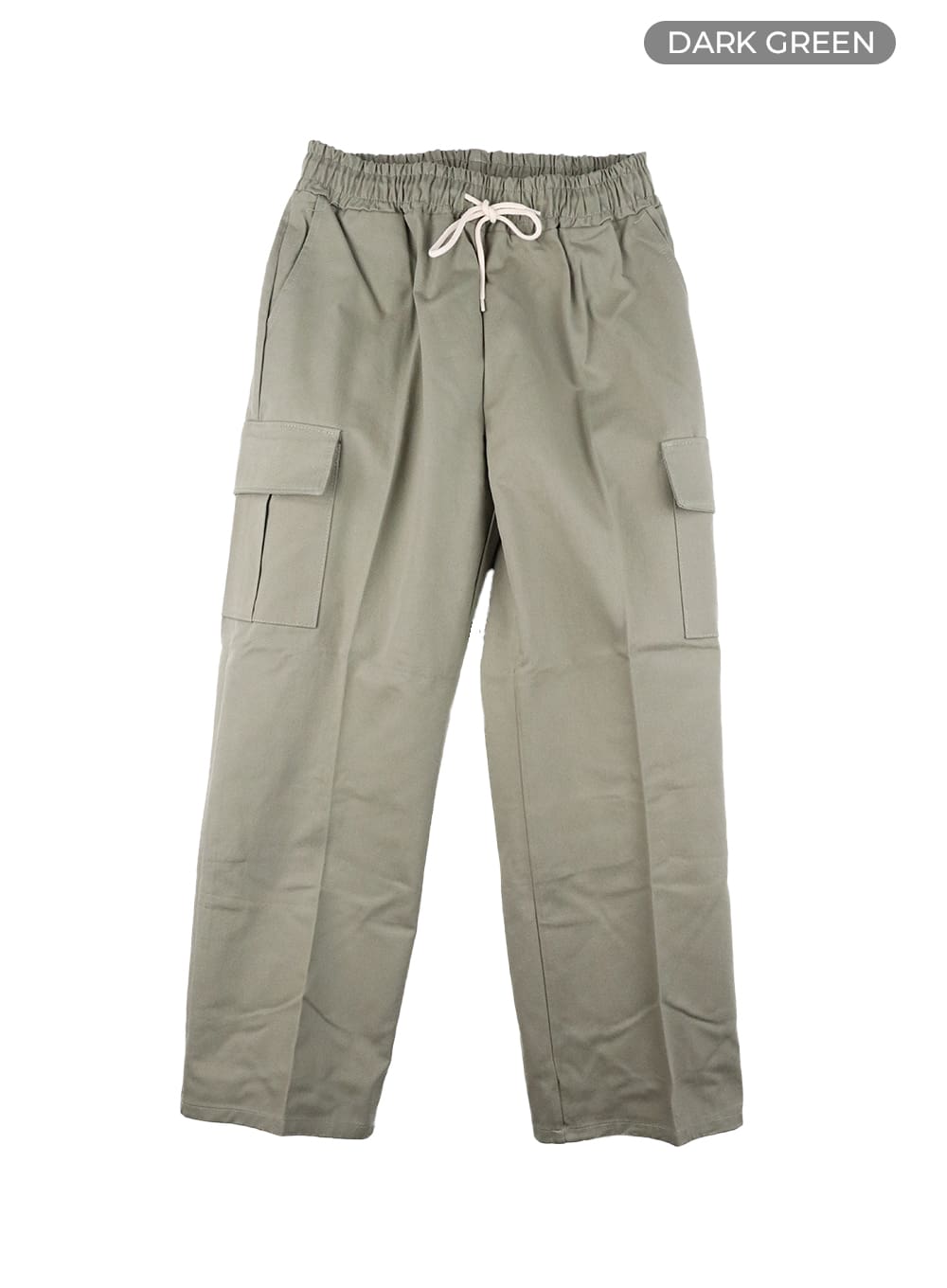 mens-cargo-straight-leg-pants-ia402 / Dark green