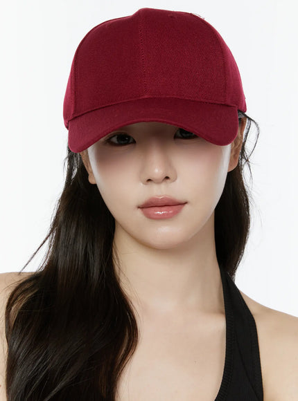 basic-baseball-cap-iy511 / Dark red