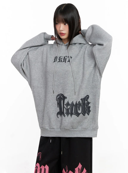 bold-graphic-oversized-hoodie-in503 / Gray