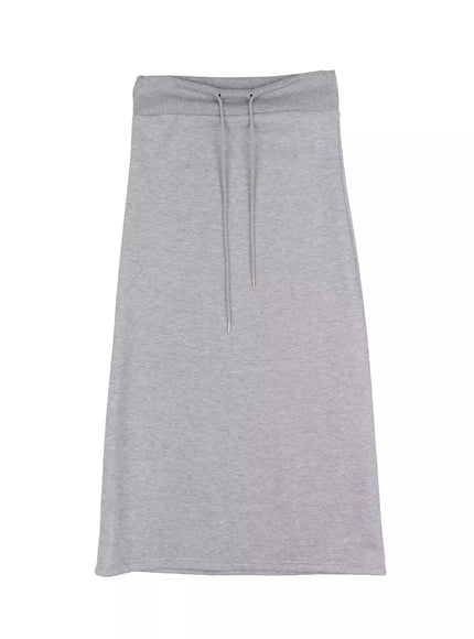 fleece-maxi-sweatskirt-in528 / Gray