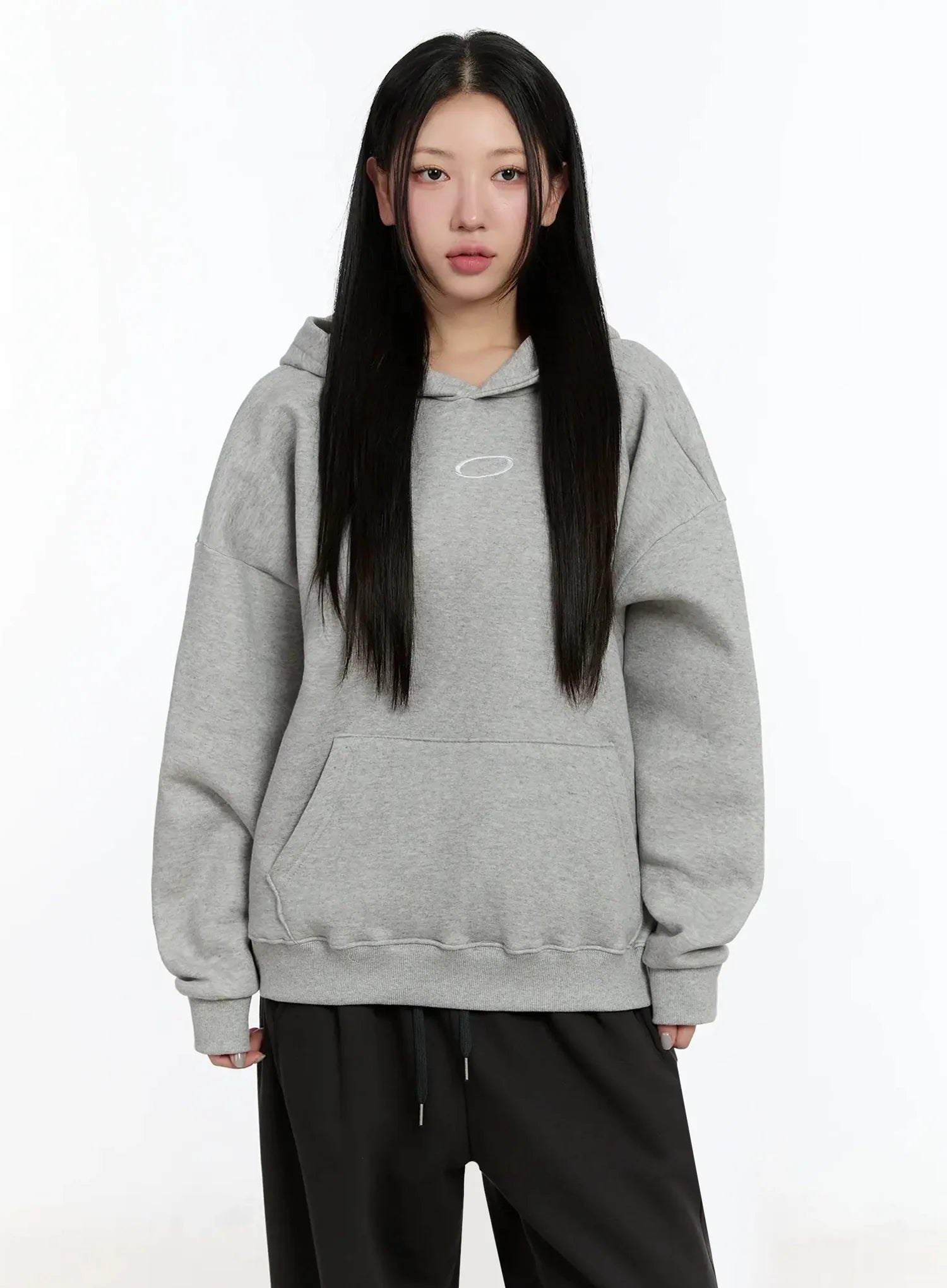 Oval Graphic Oversized Hoodie IM509