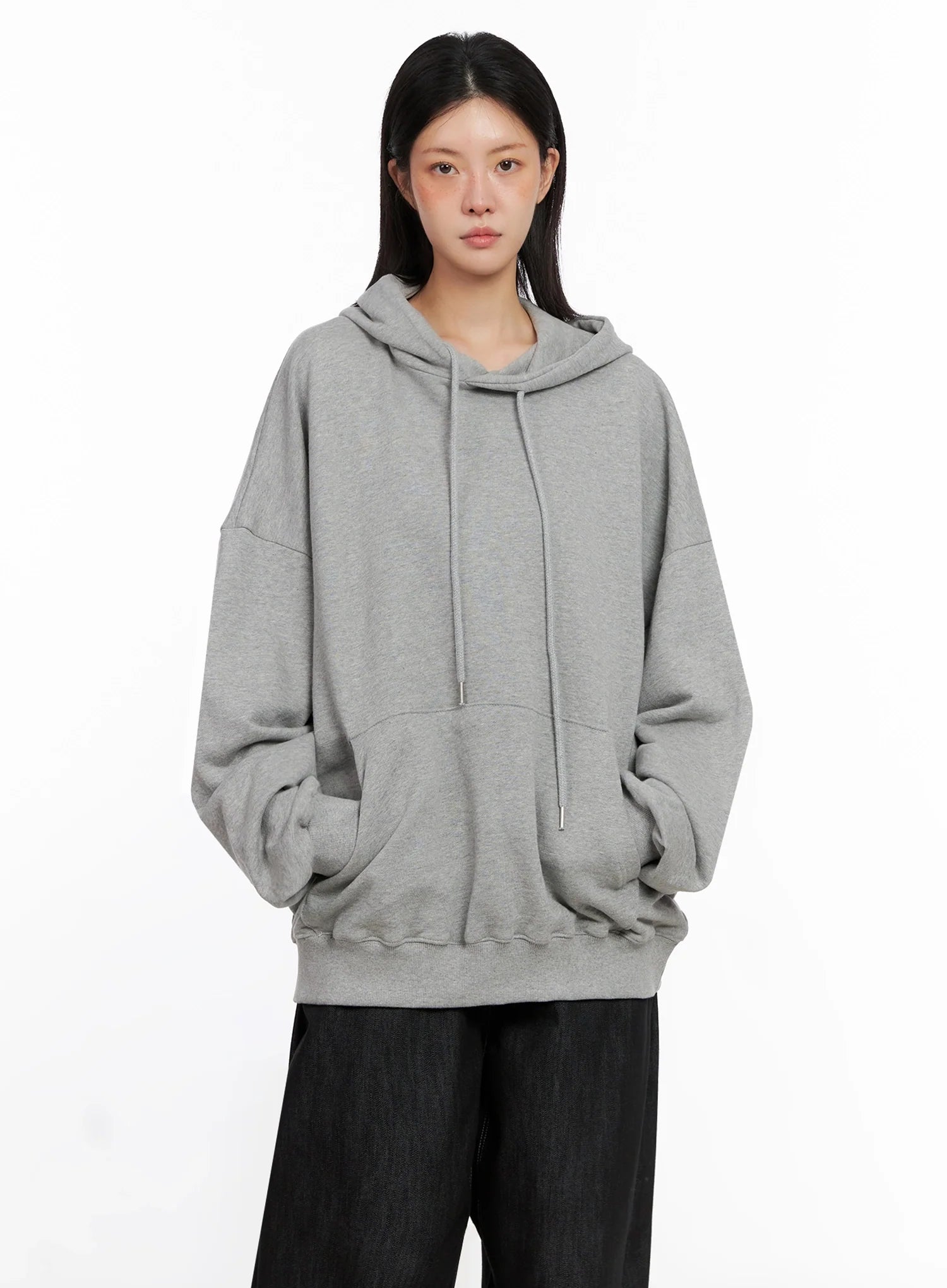 oversized-casual-hoodie-is515 / Gray