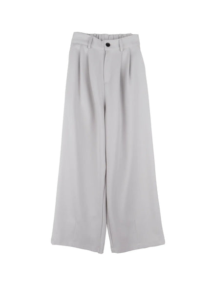 Men's Pintuck Wide-Leg Trousers IS502