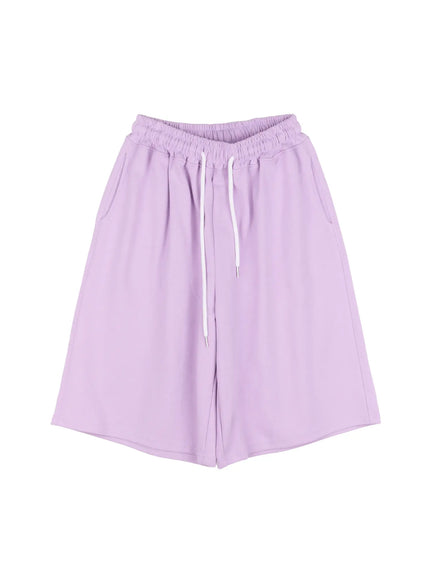 mens-soft-bermuda-sweatshorts-il514 / Light purple
