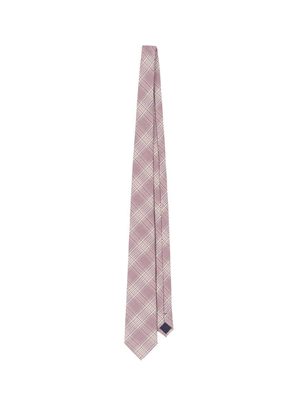 mens-casual-glen-plaid-print-tie-il514 / Purple