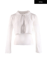 bowknot-lace-cardigan-if408 / White