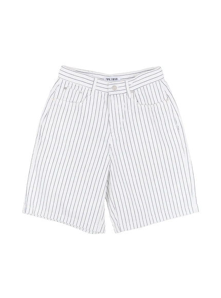 mens-pinstripe-shorts-il514 / White