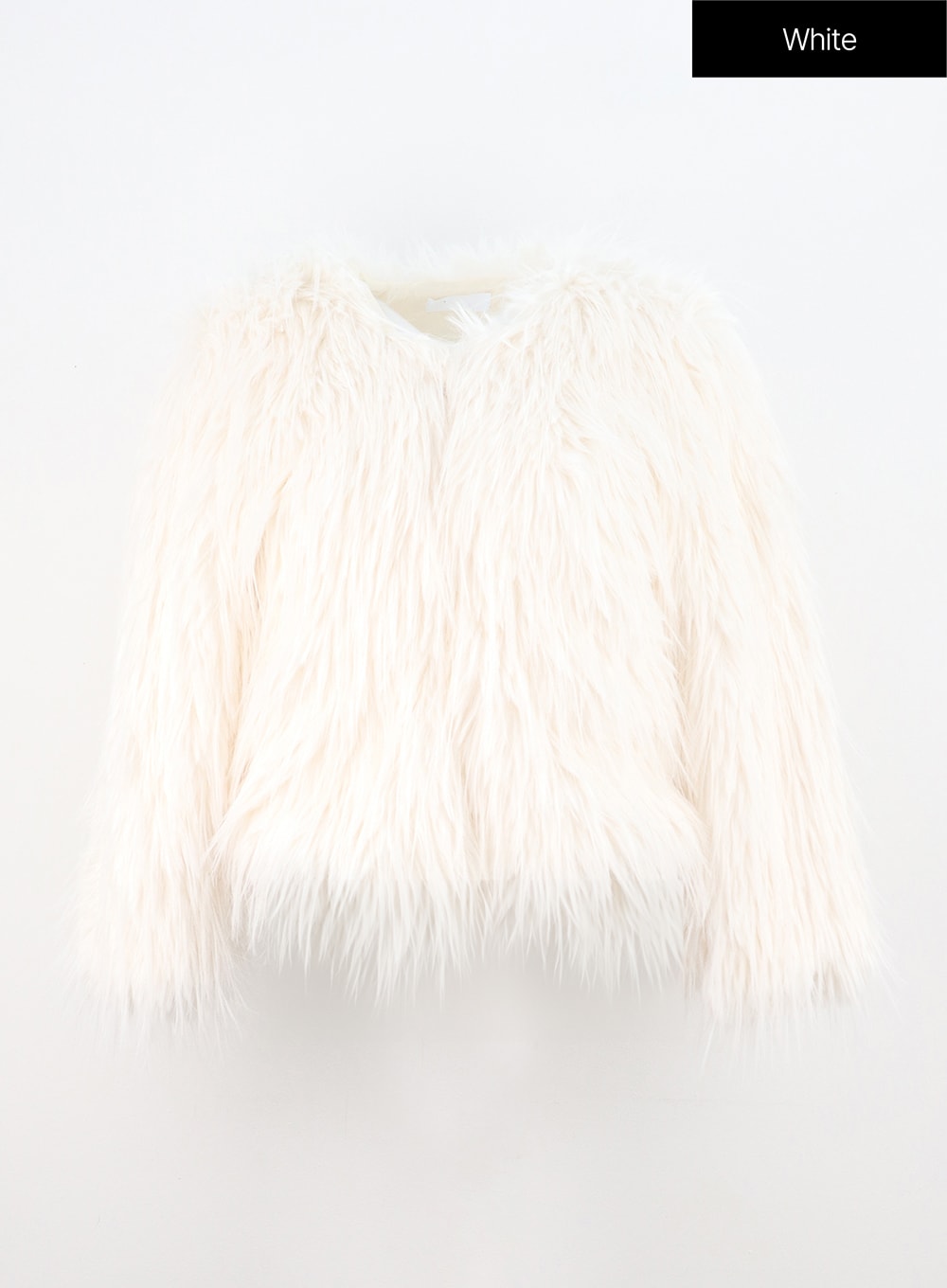 faux-fur-jacket-in308 / White