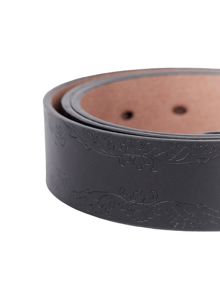 Square Buckle Faux Leather Belt IS525