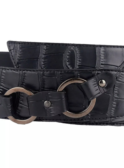 croc-embossed-wide-belt-f516