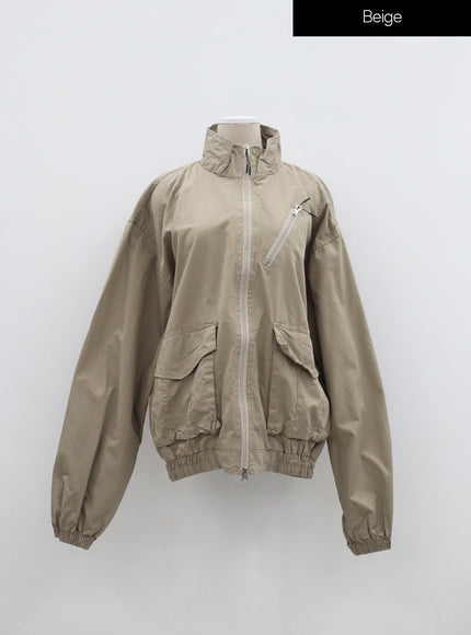 Oversized Zip-Up Jacket IF316